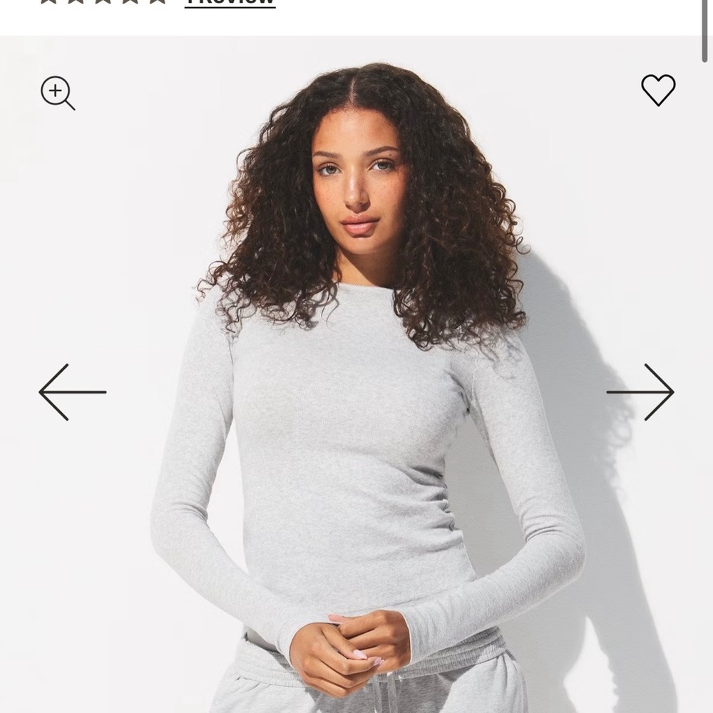 Garage Light Gray Long Sleeve Top - Picture 1 of 2
